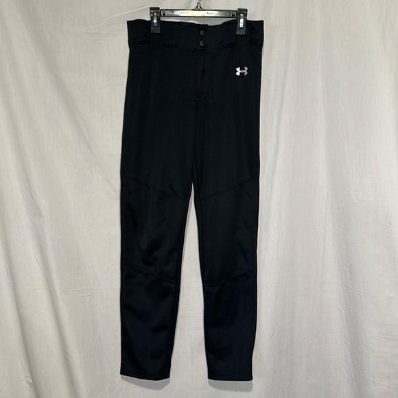 black Under Armour baseball pants size youth xl loose excellent condition - Picture 1 of 3